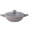 WOK TYTANOWY Z POKRYWĄ 30cm BERLINGER HAUS BH-8095 TAUPE